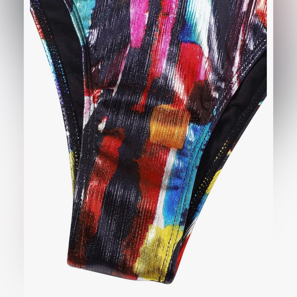 Colorful Abstract Bikini Set - Picture 7 of 8